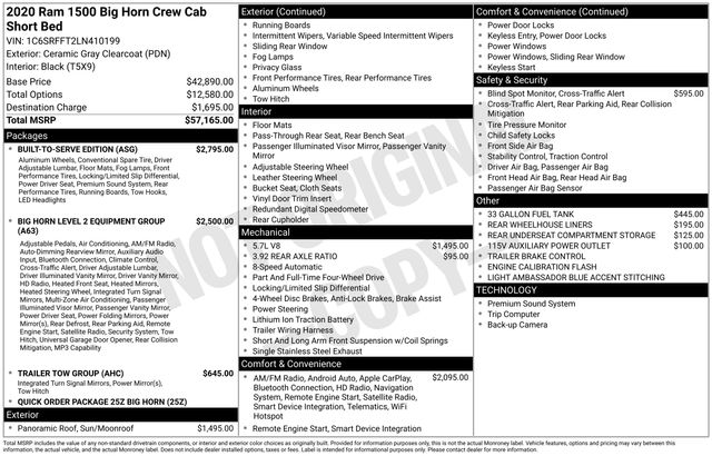 ram ram 1500 pickup 2020 1C6SRFFT2LN410199 image ram ram 1500 pickup 2020 1C6SRFFT2LN410199 image